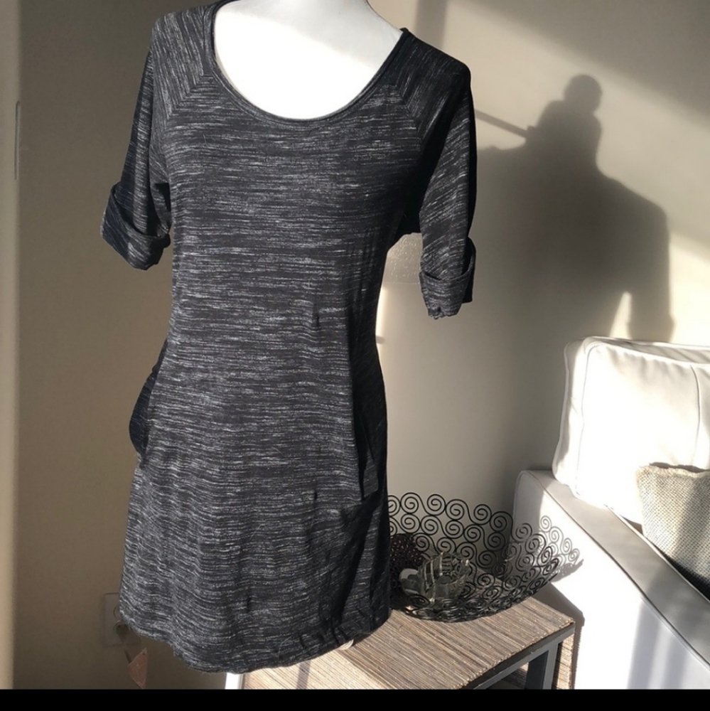 SYNERGY organic cotton black and white dress